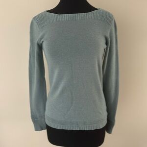 Benedetta B Merino Wool & Cashmere Blend Sweater in Haze Green Size M NWT